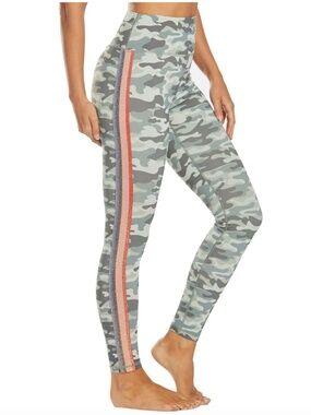 Spiritual Gangster Blue Camo Perfect High Waisted Yoga Leggings Size Small